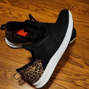 New Balance Black and Leopard Women's Sneakers